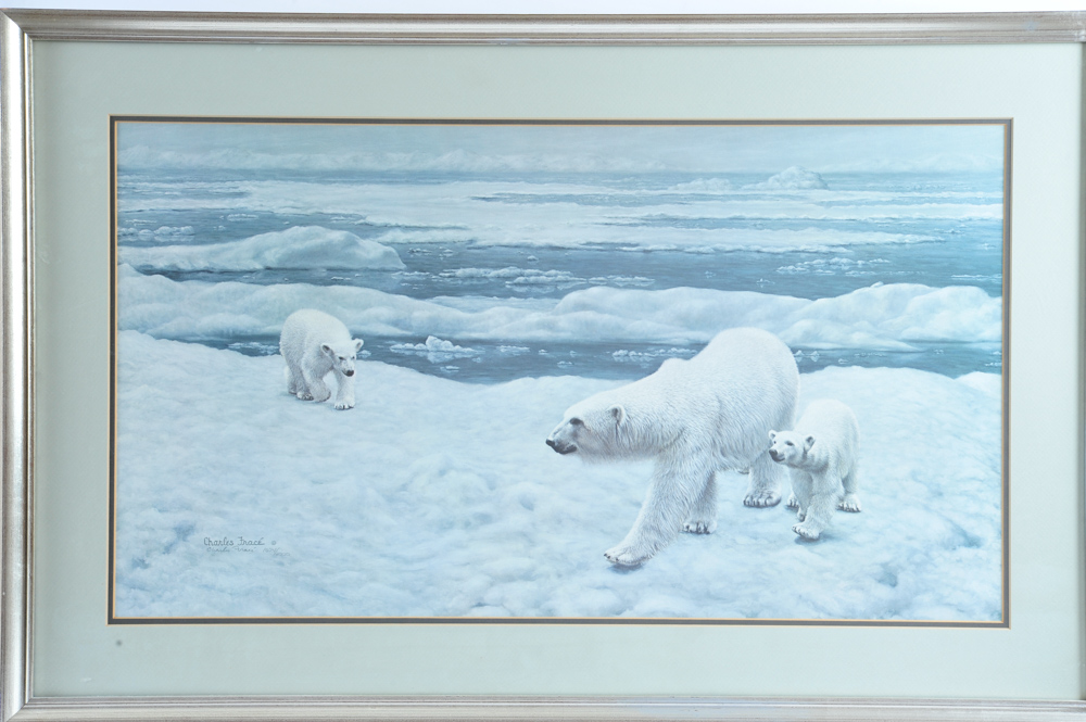 Charles Frace "Polar Bears" Signed Limited Edition Print