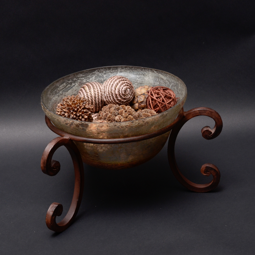 Decorative Bowl with Filler Orbs
