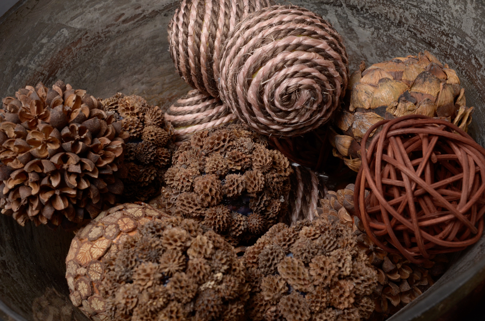 Decorative Bowl with Filler Orbs