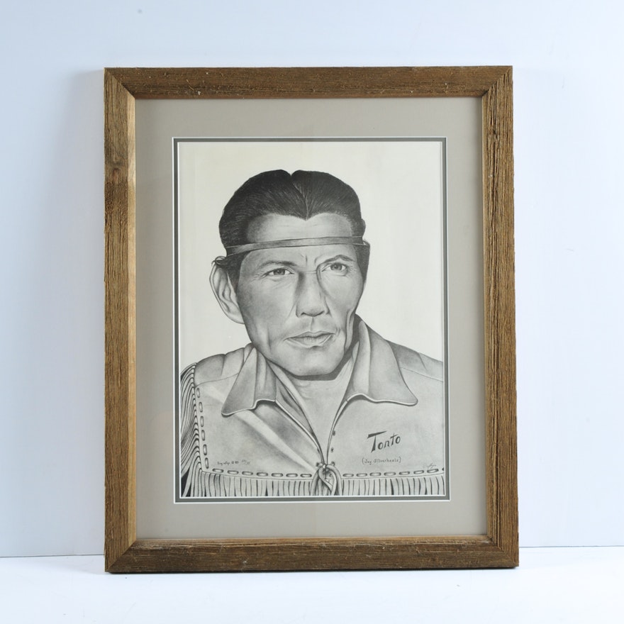 Ray Skye "Tonto (Jay Silverheels)" Signed Limited Edition Print