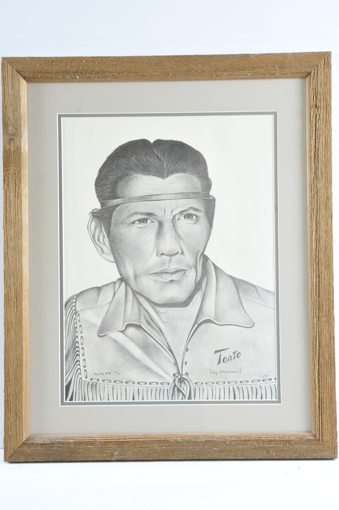 Ray Skye "Tonto (Jay Silverheels)" Signed Limited Edition Print