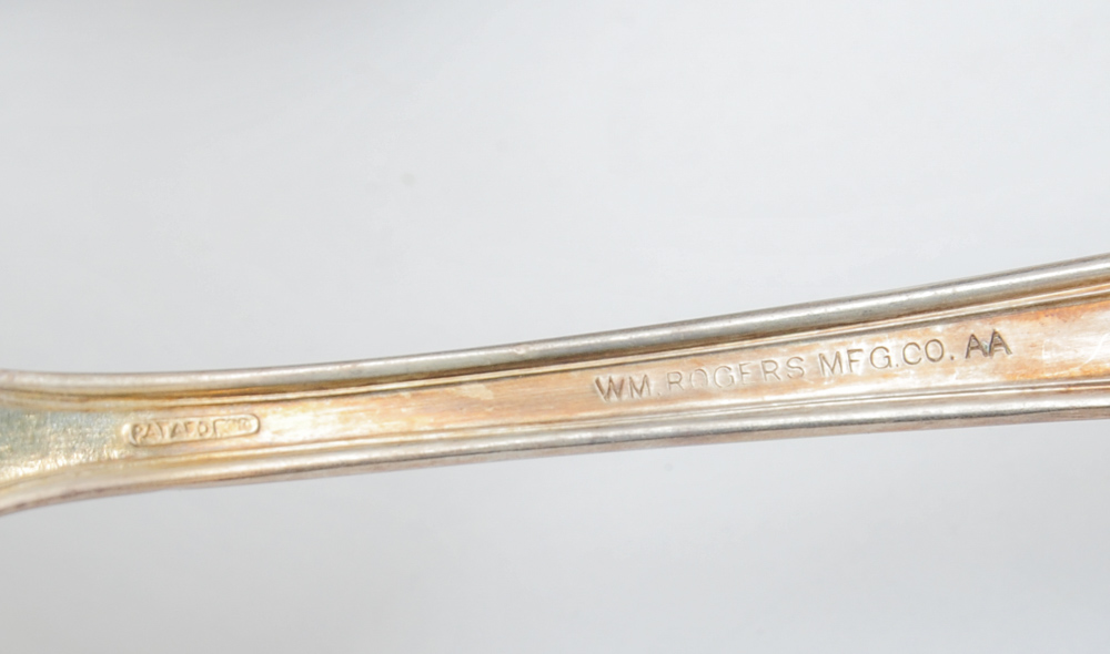 1865 WM Rogers XII  Silver Plate Flatware in Case