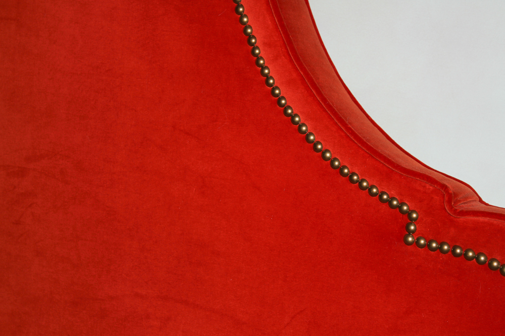 Queen Size Headboard with Nailhead Trim