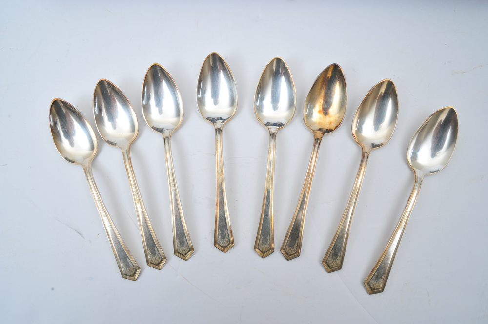 1865 WM Rogers XII  Silver Plate Flatware in Case
