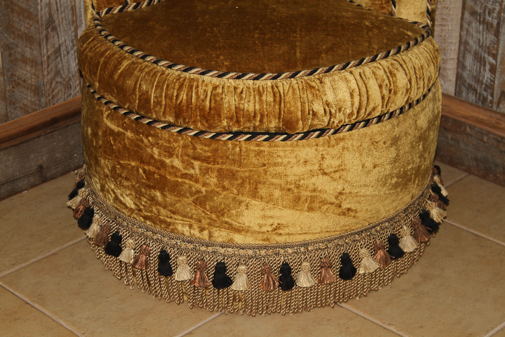 Upholstered Rolled Arm Chair