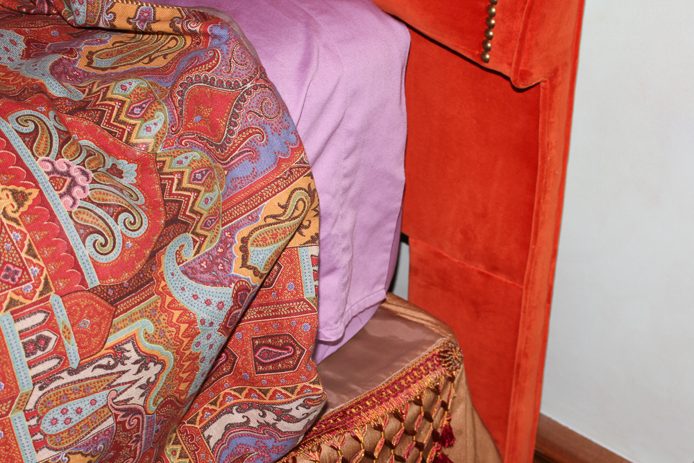 Queen Size Headboard with Nailhead Trim