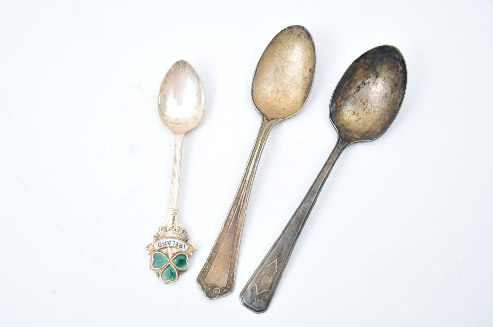 1865 WM Rogers XII  Silver Plate Flatware in Case