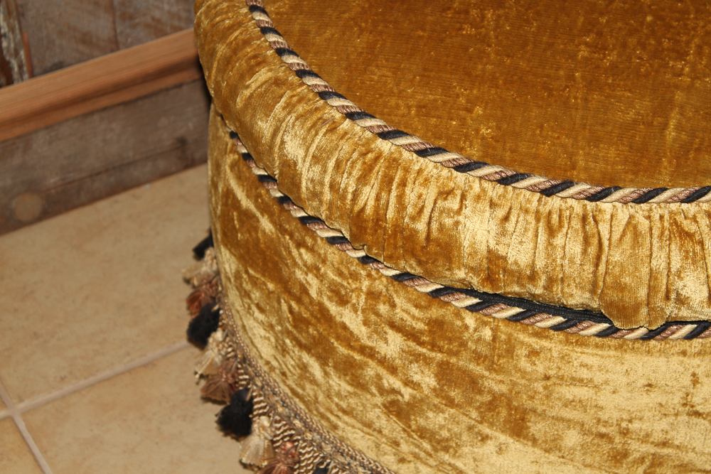 Upholstered Rolled Arm Chair