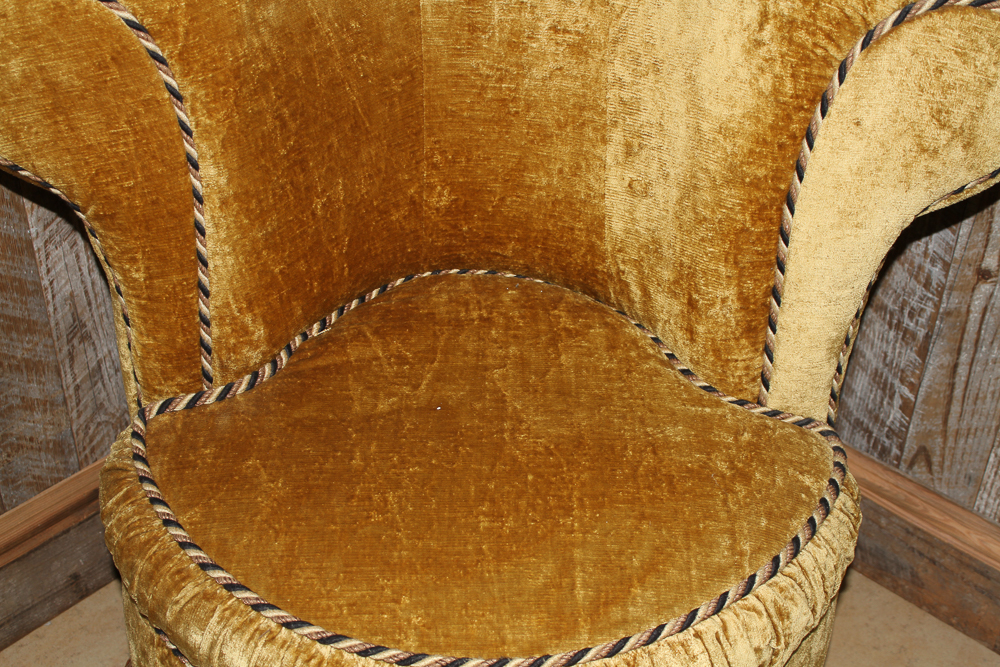 Upholstered Rolled Arm Chair