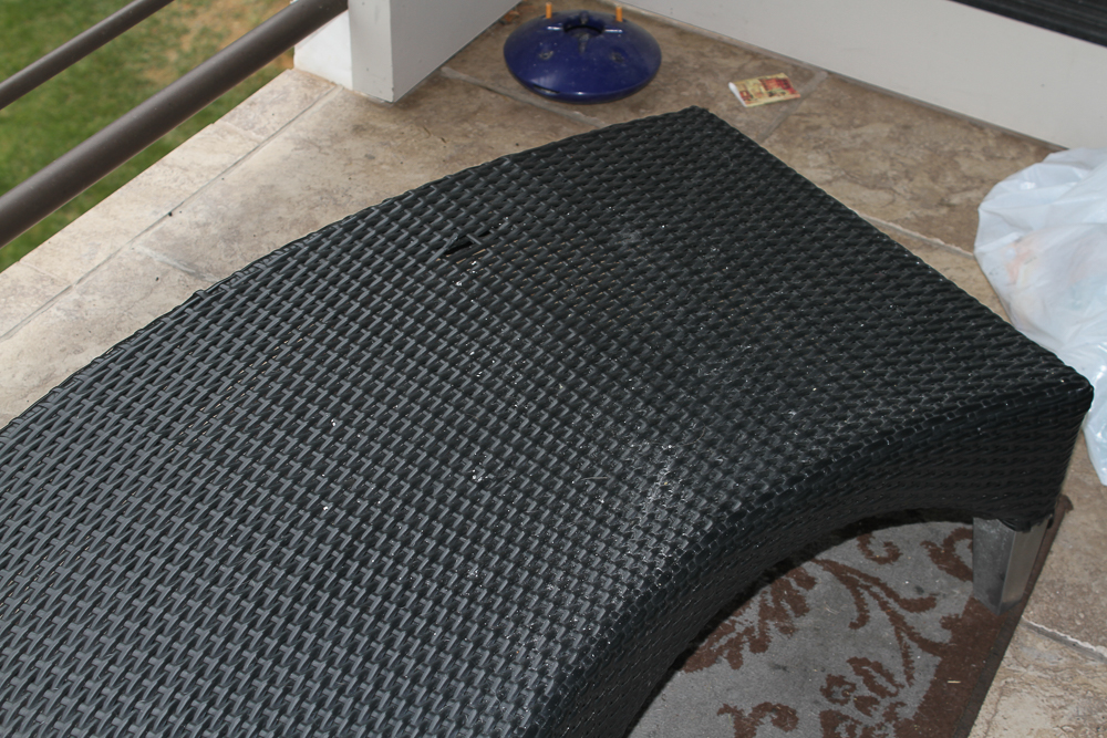 Contemporary Wicker Patio Seating Set