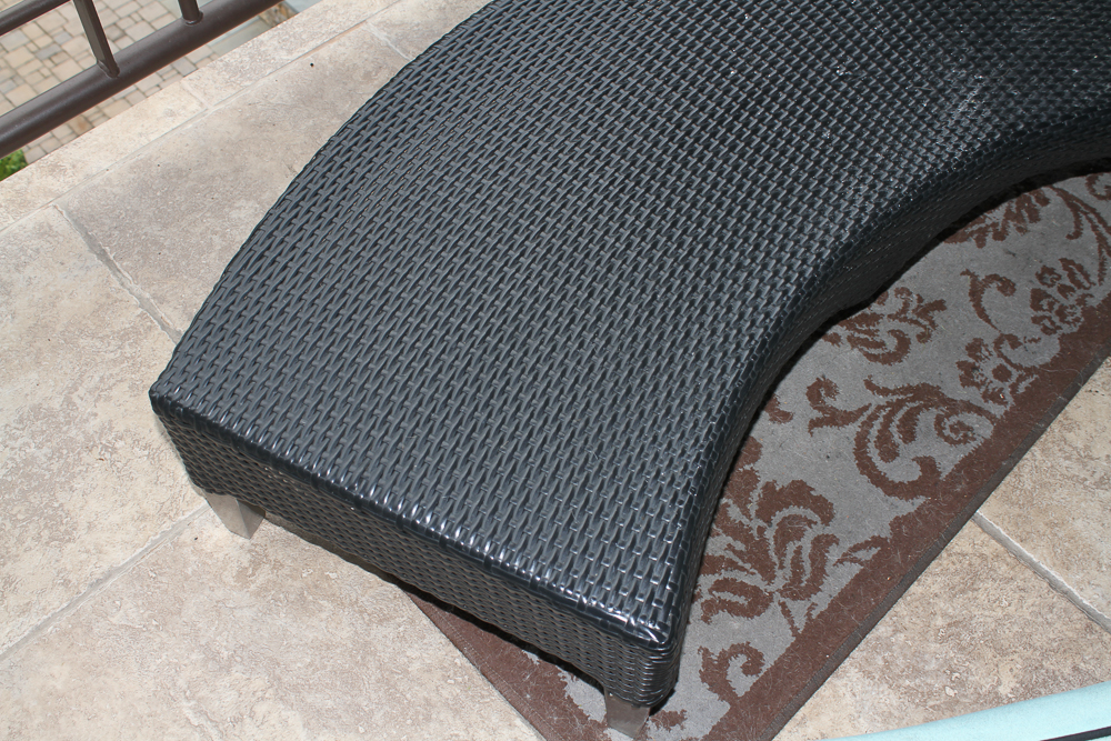 Contemporary Wicker Patio Seating Set