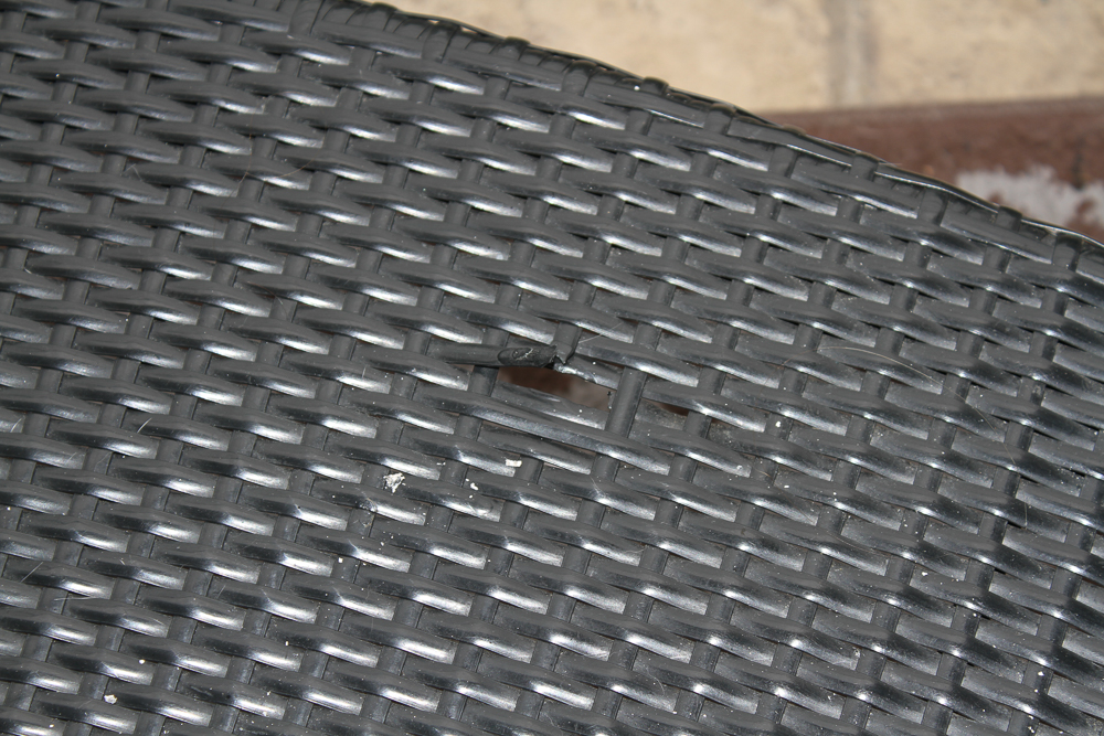 Contemporary Wicker Patio Seating Set