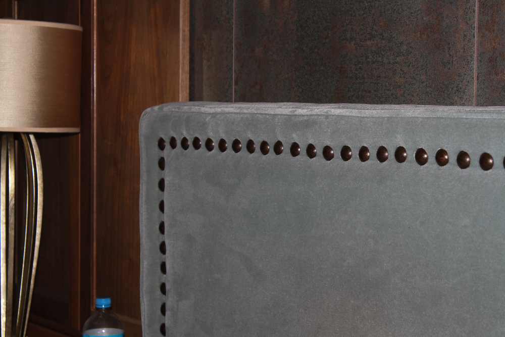 Contemporary Mohair Headboard