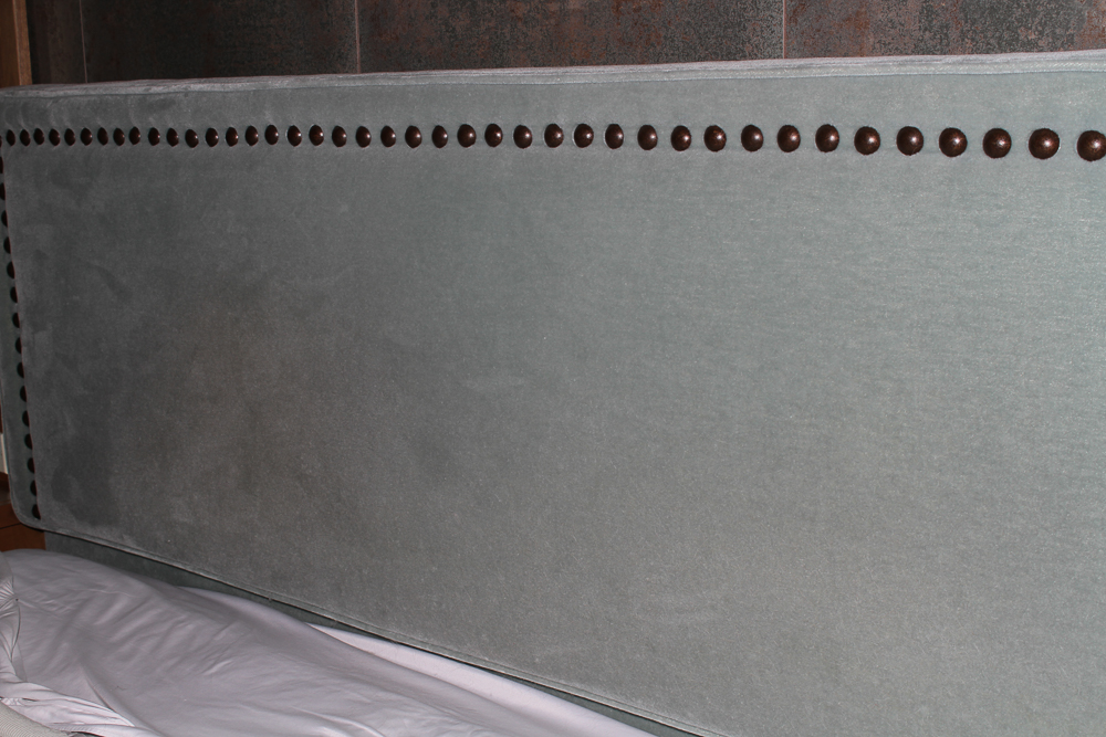 Contemporary Mohair Headboard