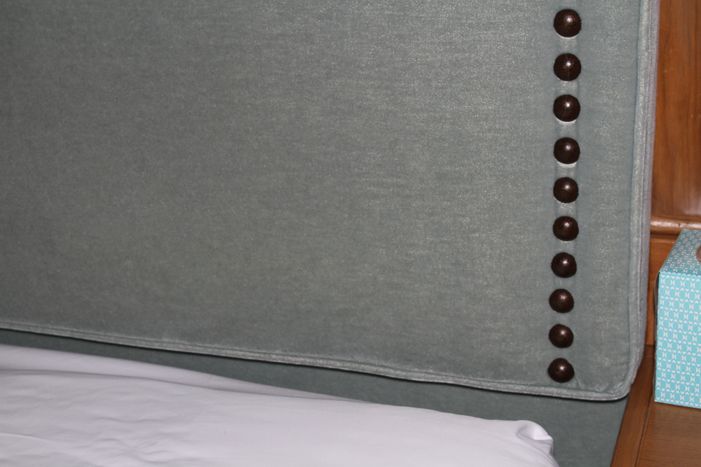 Contemporary Mohair Headboard