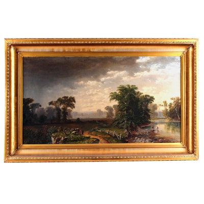 Original Unsigned 19th Century Oil Painting Original Unsigned 19th Century Oil Painting