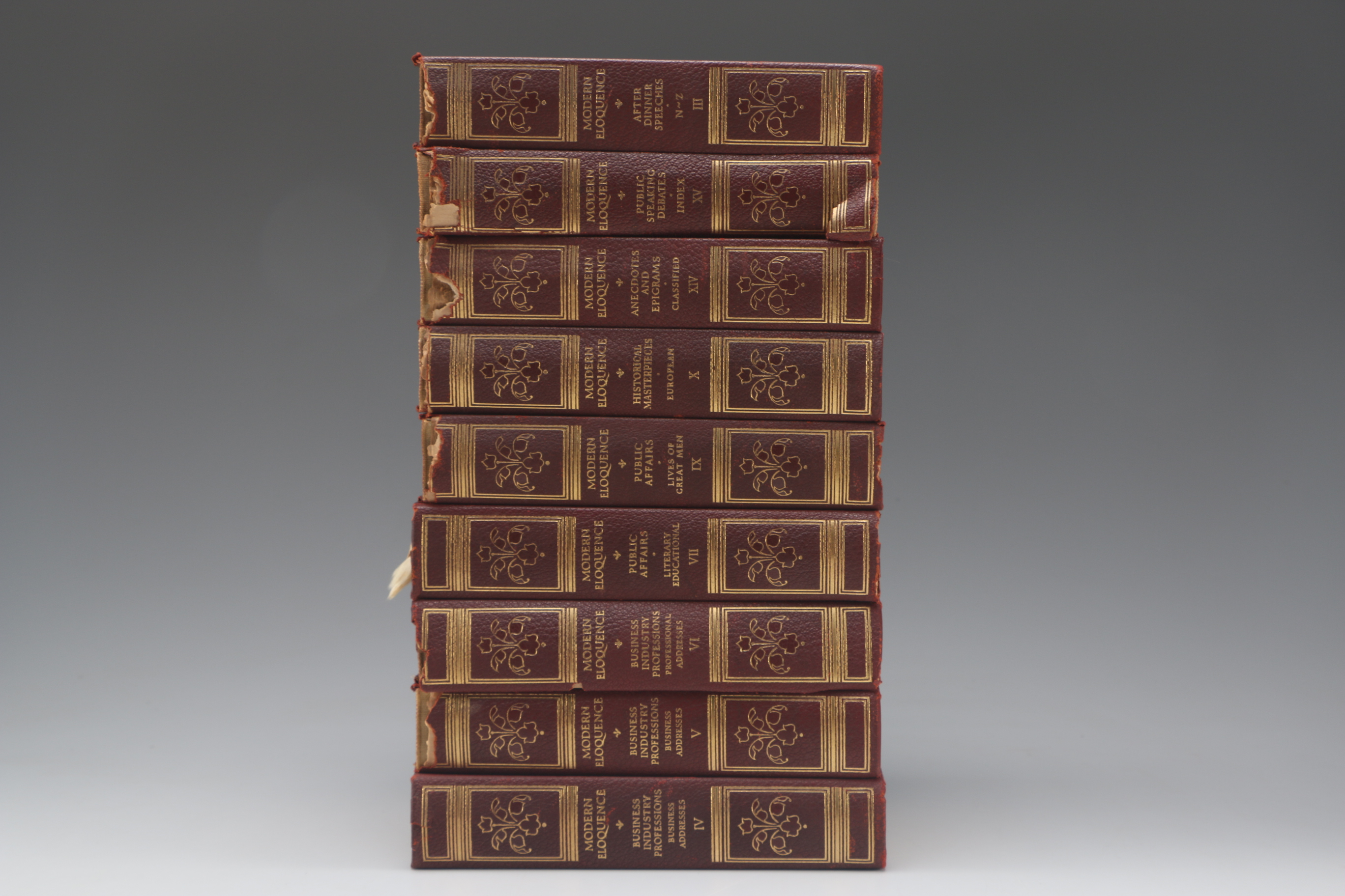 Collection of "Modern Eloquence" Books