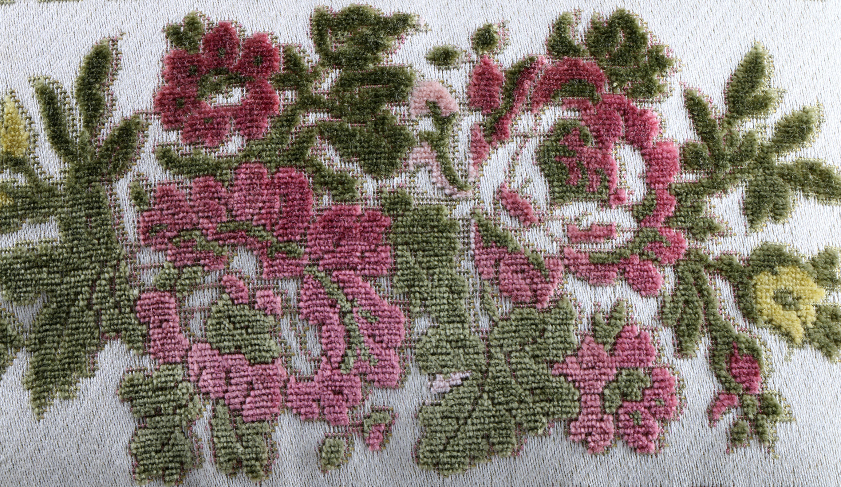 Five Vintage Decorative Velvet Pillows