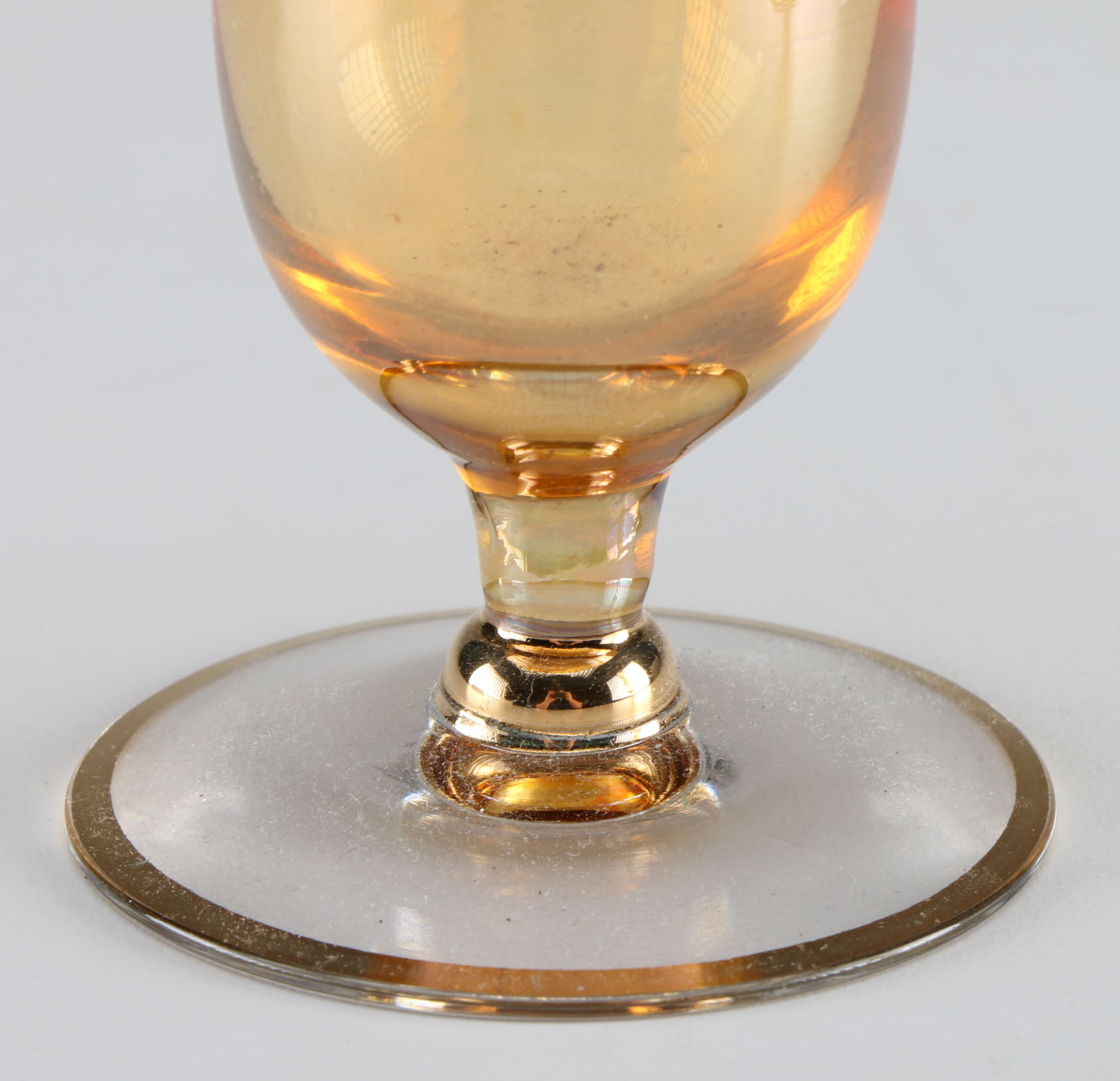 Two Sets of Decorative Bud Glass Vases