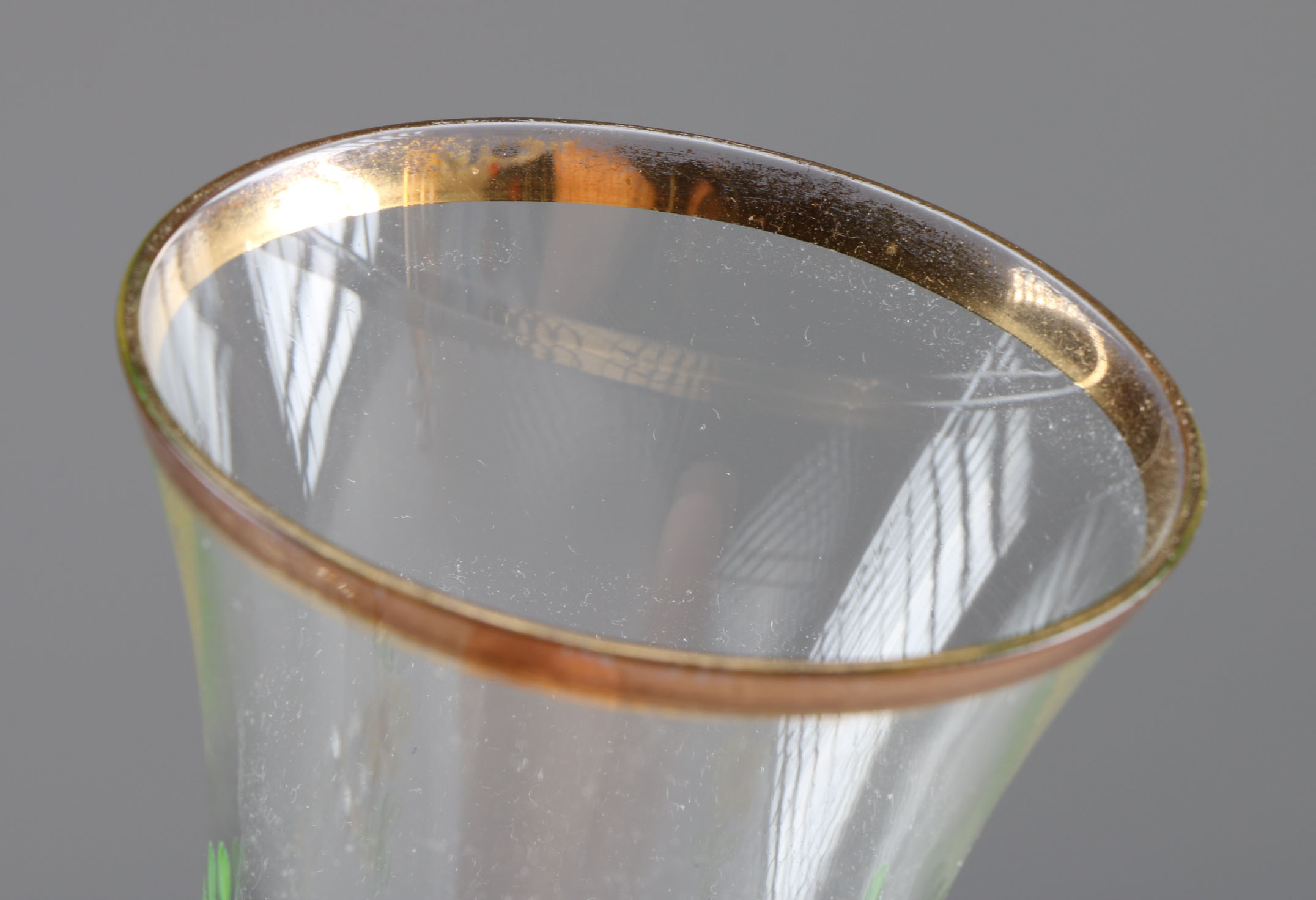 Two Sets of Decorative Bud Glass Vases