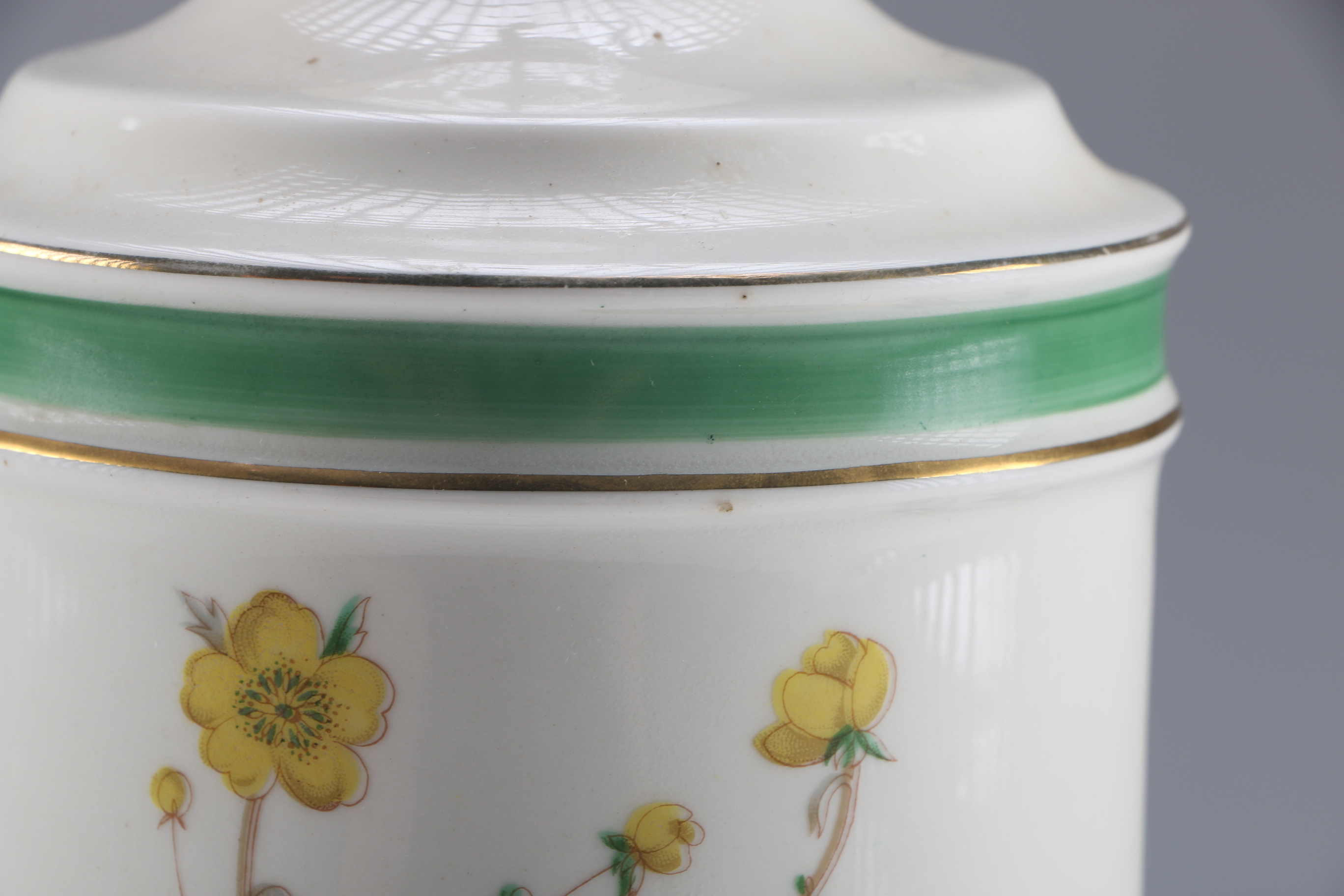 Pair of Lamps with Floral Pattern