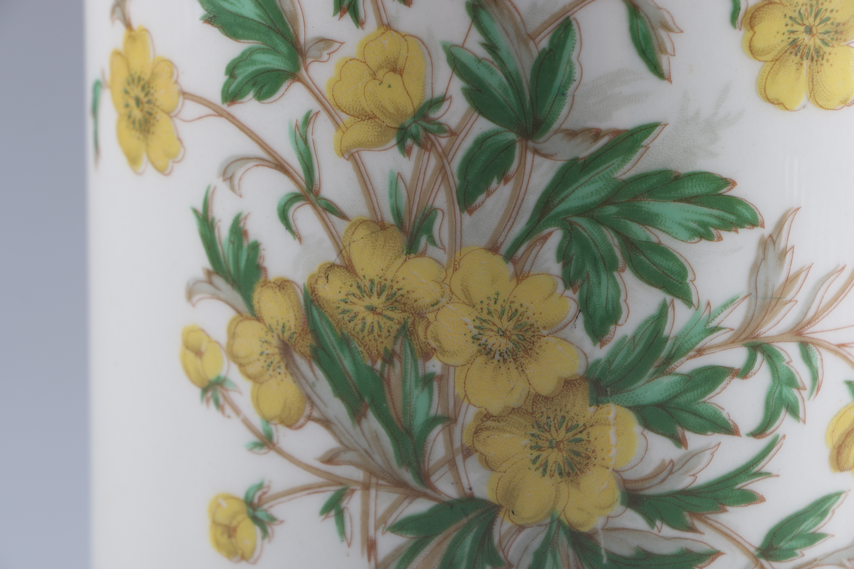 Pair of Lamps with Floral Pattern