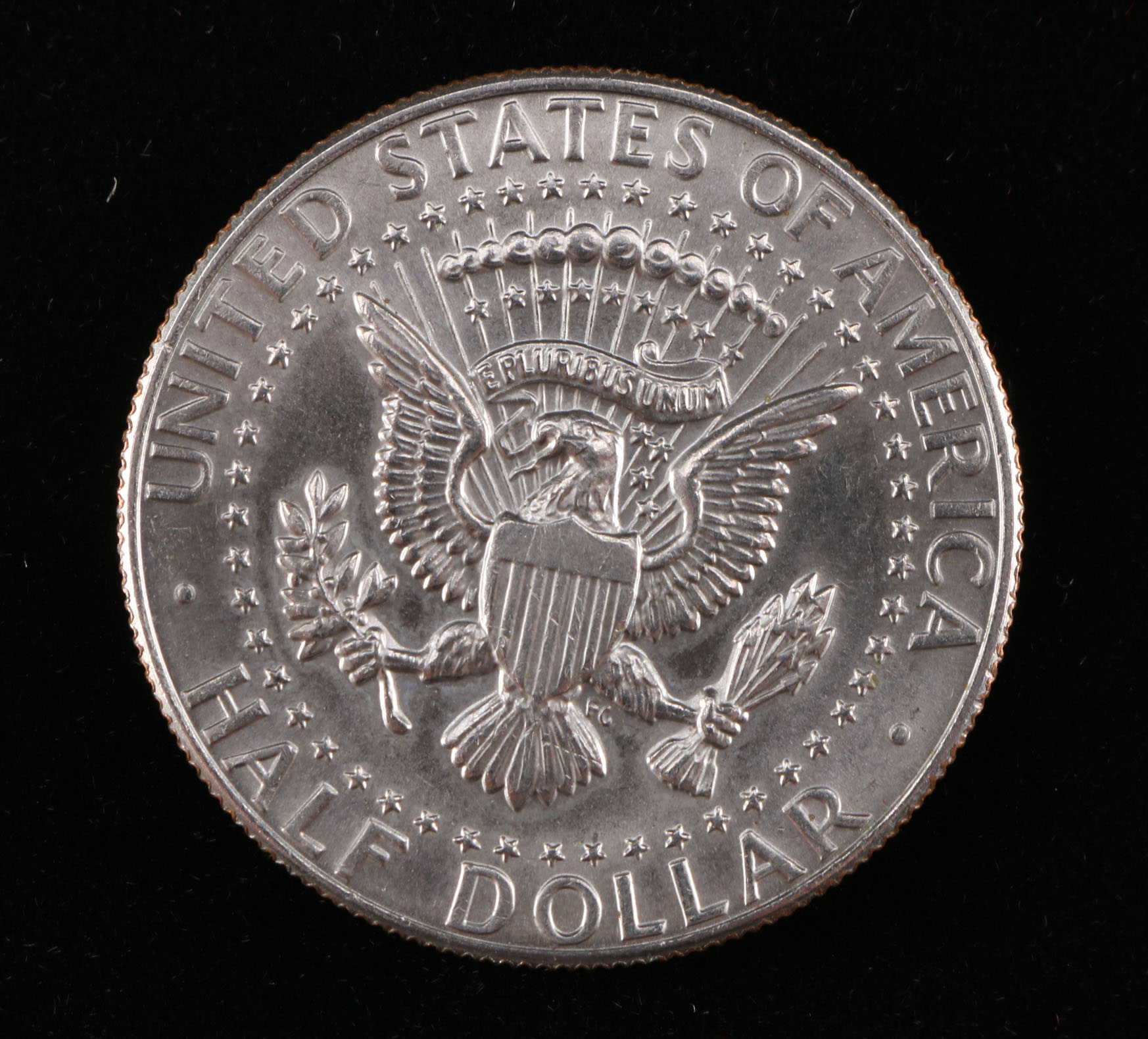 A Collection of Ten Kennedy Half Dollars