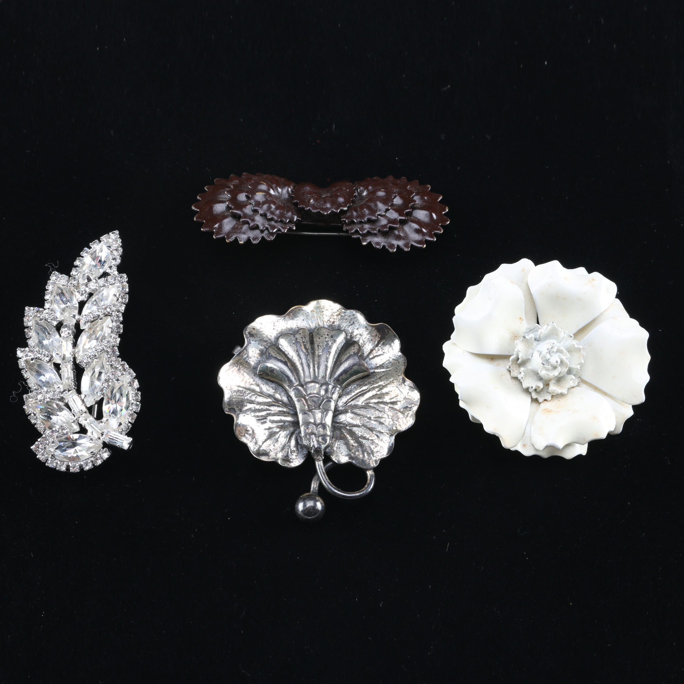 Selection of Four Vintage Brooches