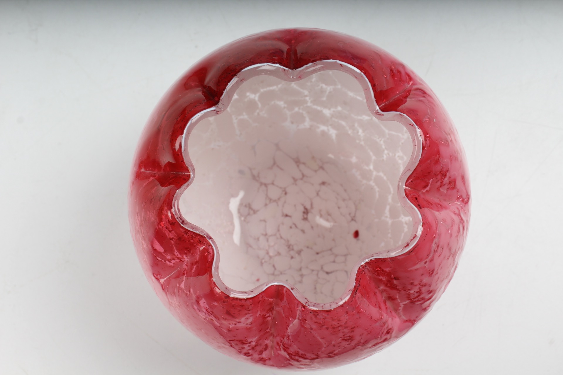 Red White and Blue Art Glass Vases