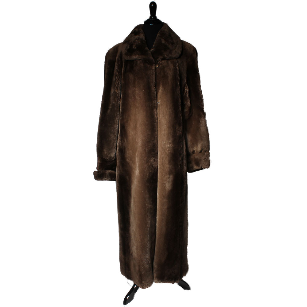 Vintage Sheared Beaver Fur Coat by Pino