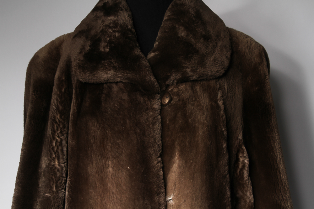 Vintage Sheared Beaver Fur Coat by Pino