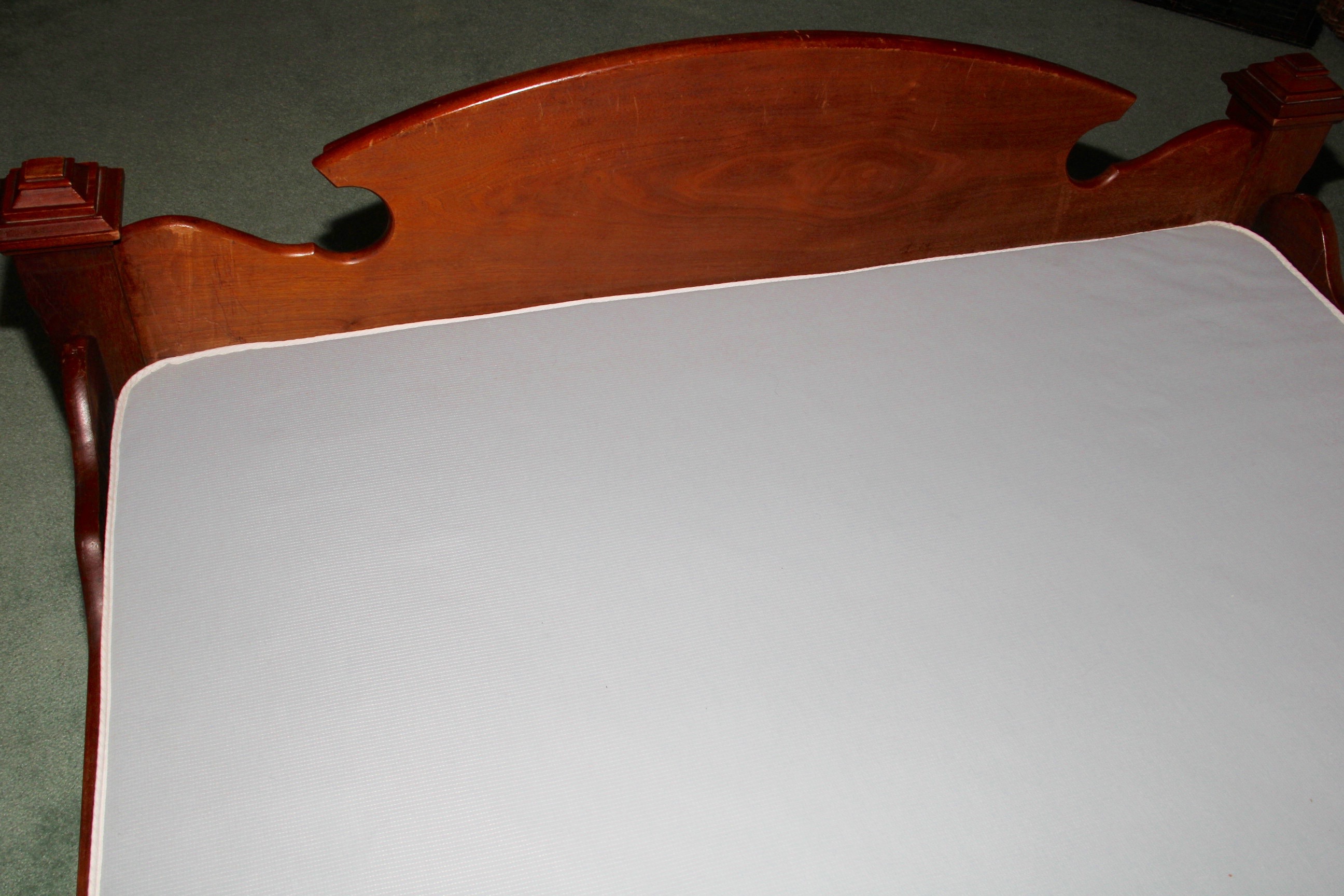 Circa 1870s Renaissance Revival Walnut and Burl Full Sized Bed Frame