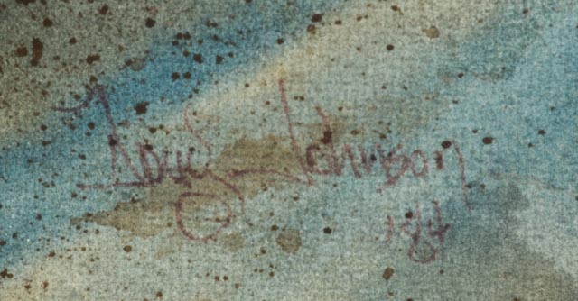 Doug Johnson Original Watercolor of American Indians