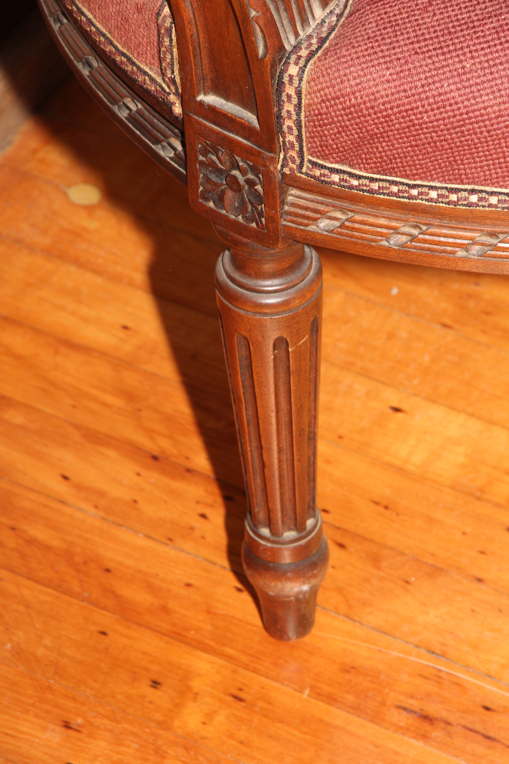 Louis XVI Style Needlepoint Arm Chair