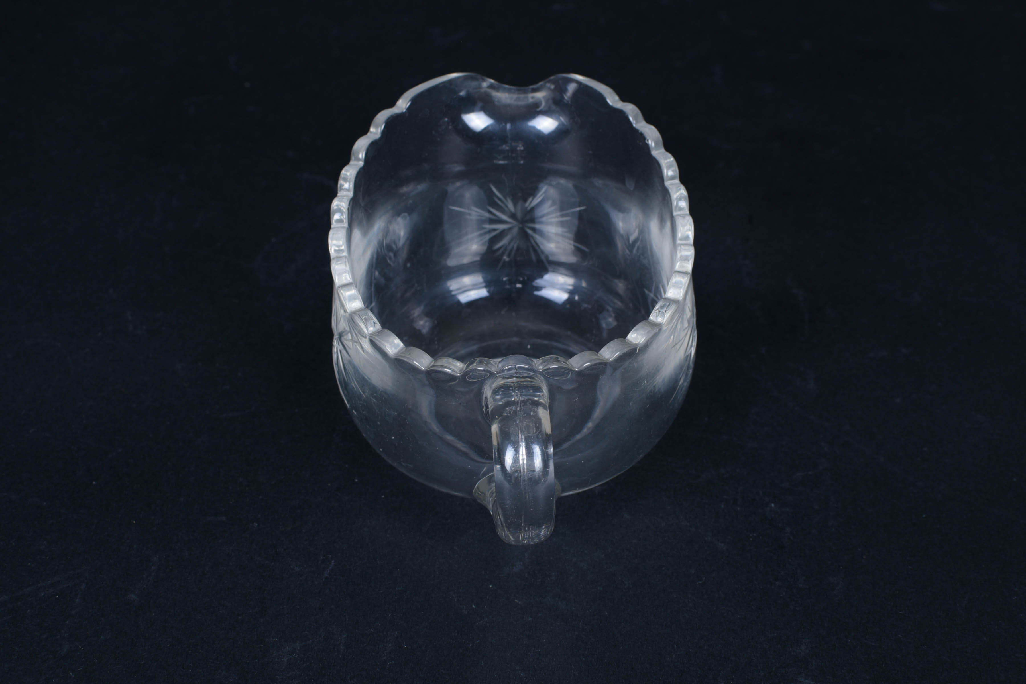 Cut Glass Pitcher and Tableware