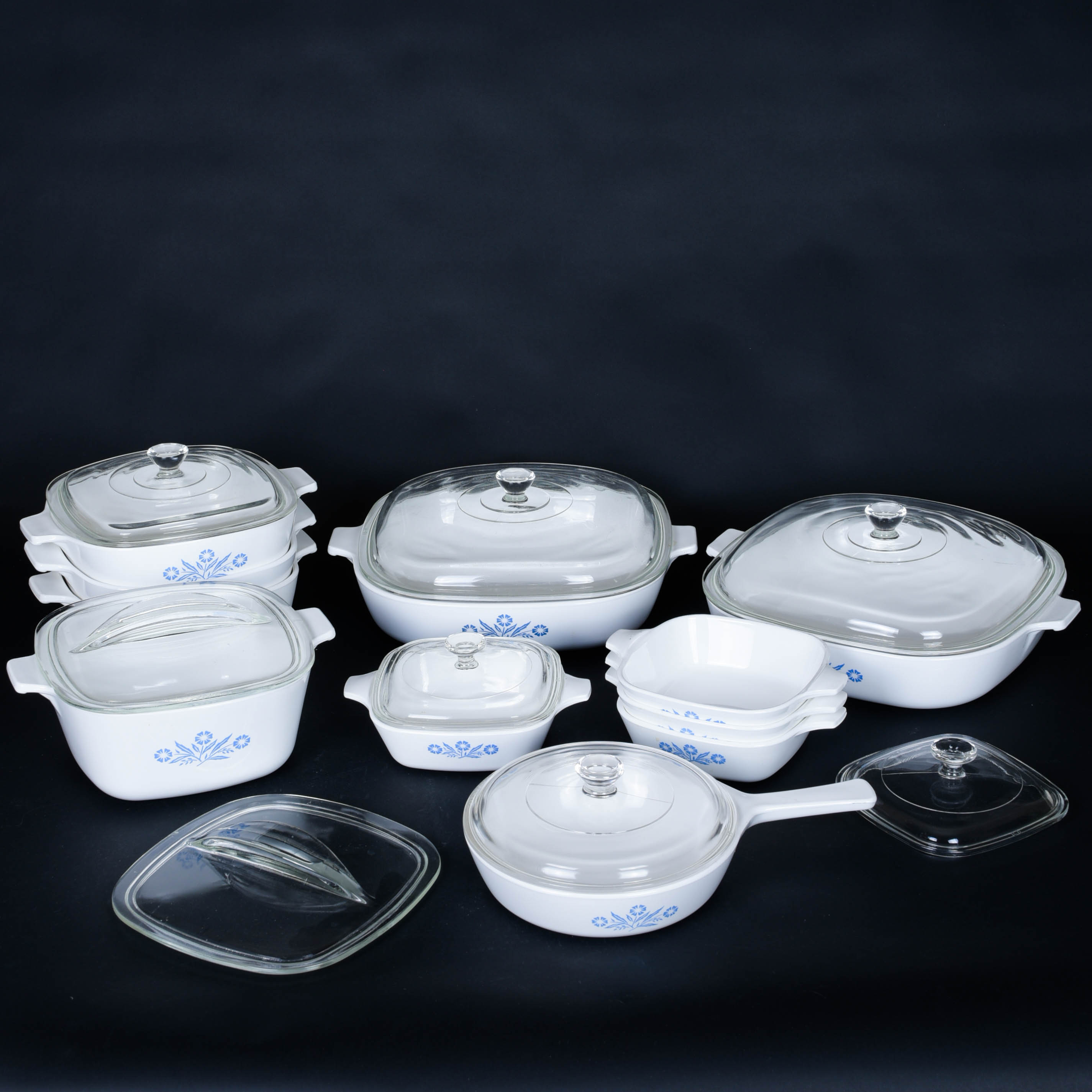 Corningware "Blue Cornflower" Assorted Dishes