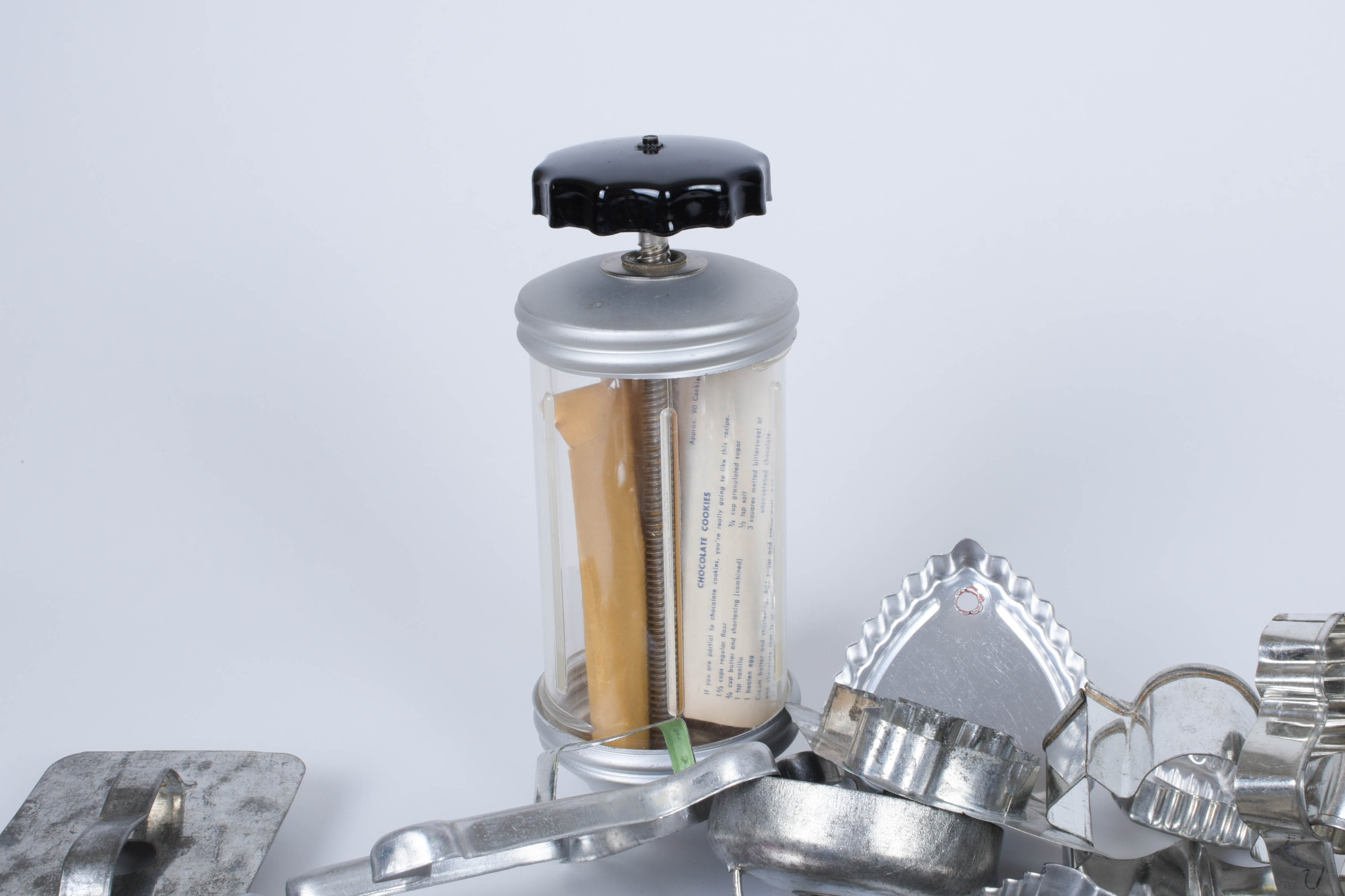 Grouping of Kitchenware and Cookie Cutters