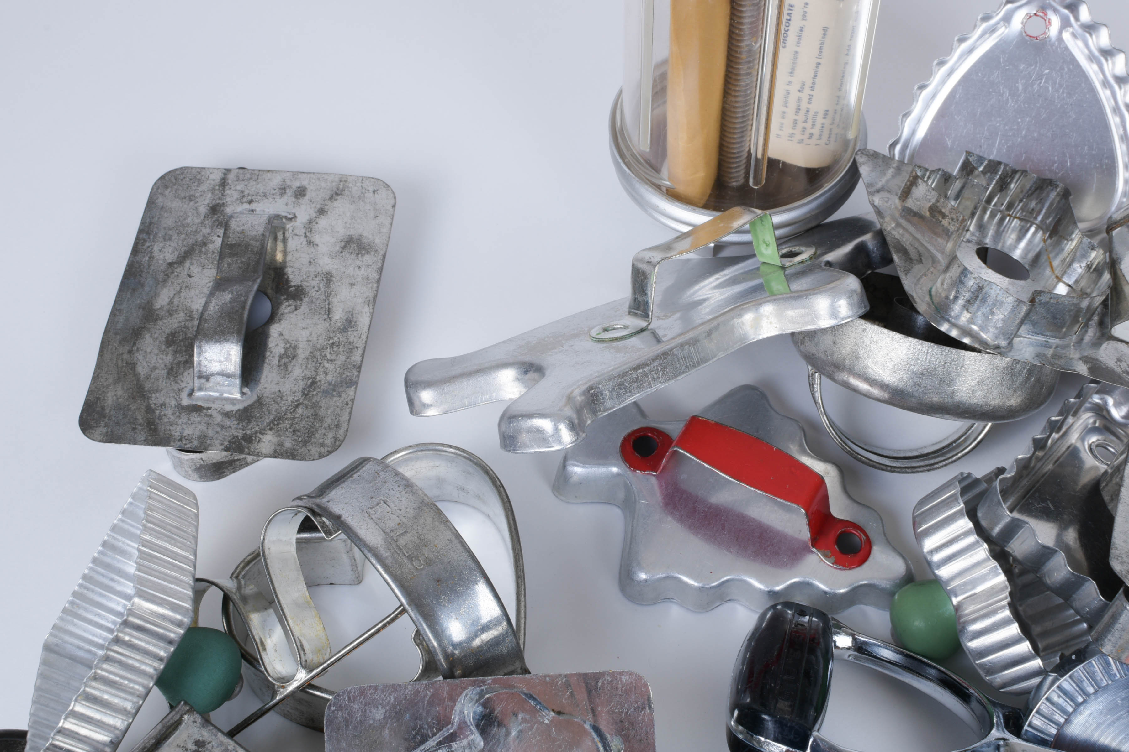 Grouping of Kitchenware and Cookie Cutters