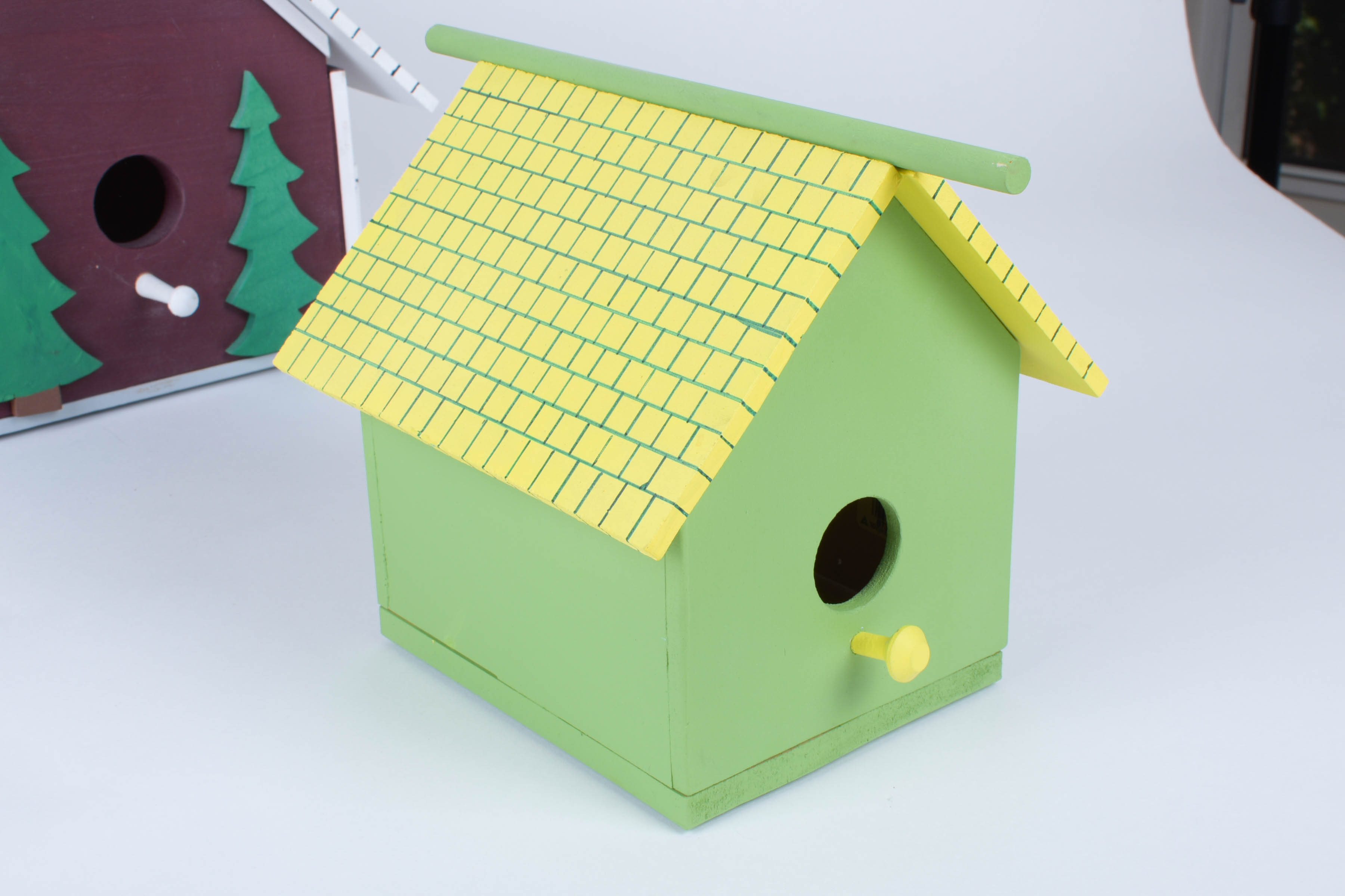 Four Decorative Birdhouses