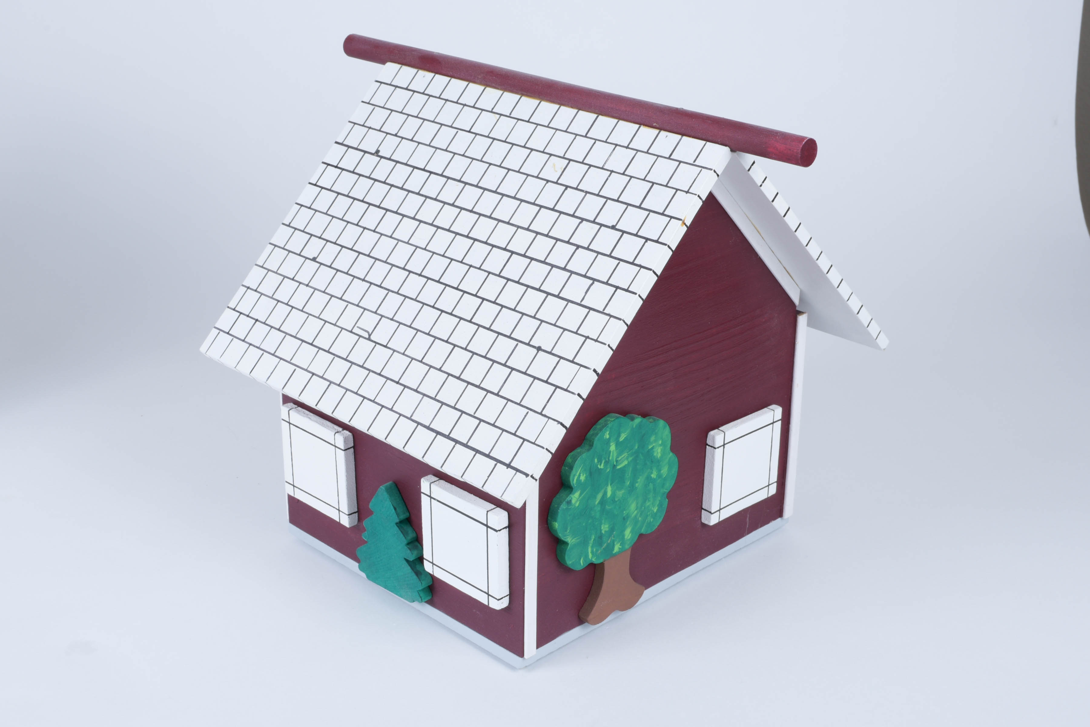 Four Decorative Birdhouses