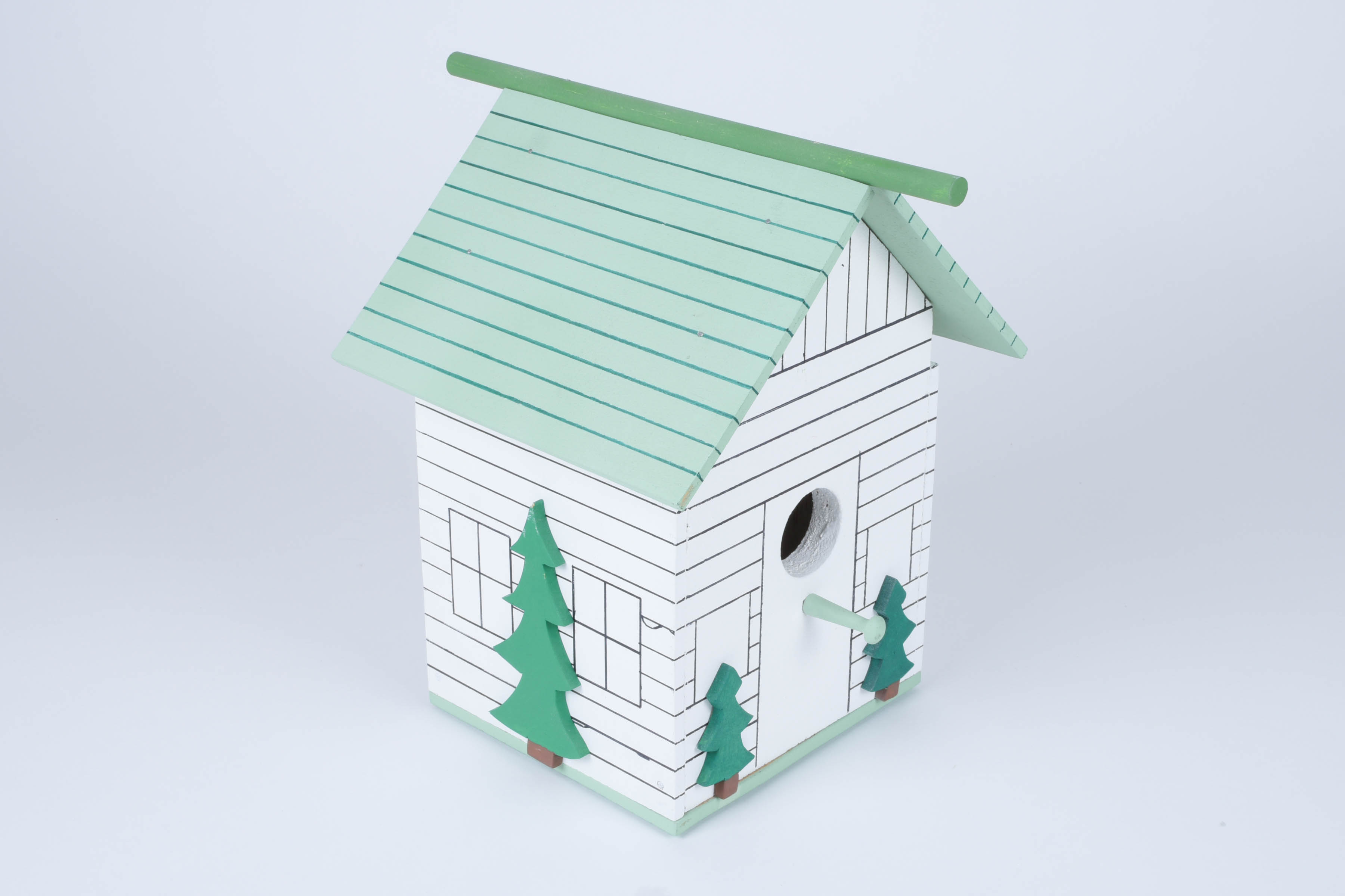 Four Decorative Birdhouses