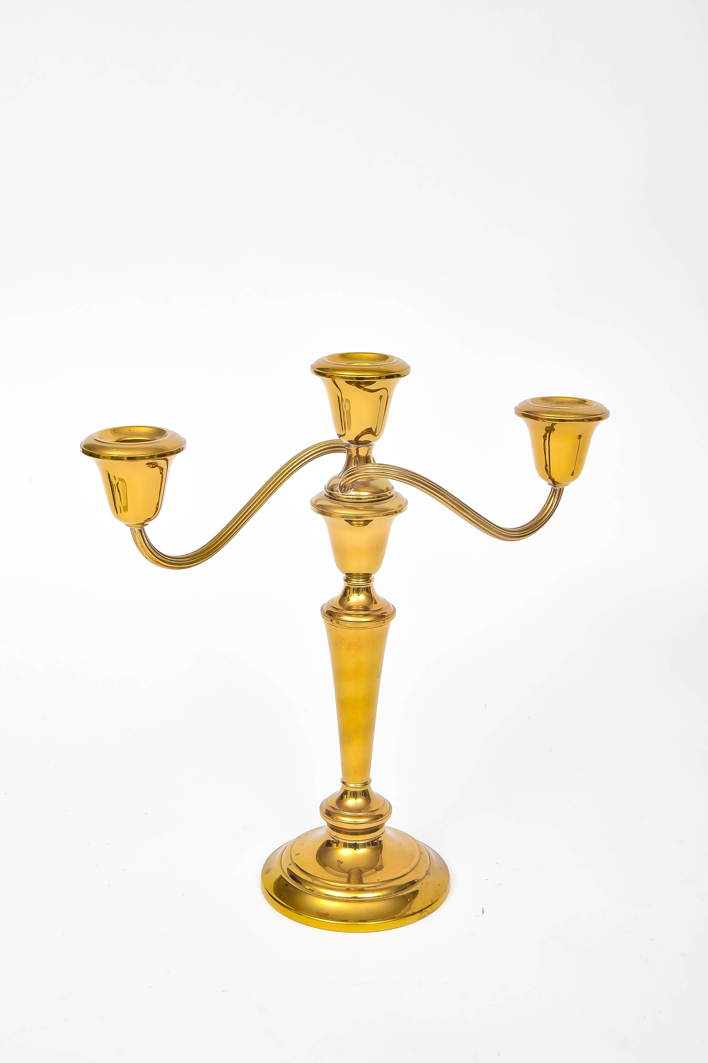 Gorham Brass Compote and Candleabras
