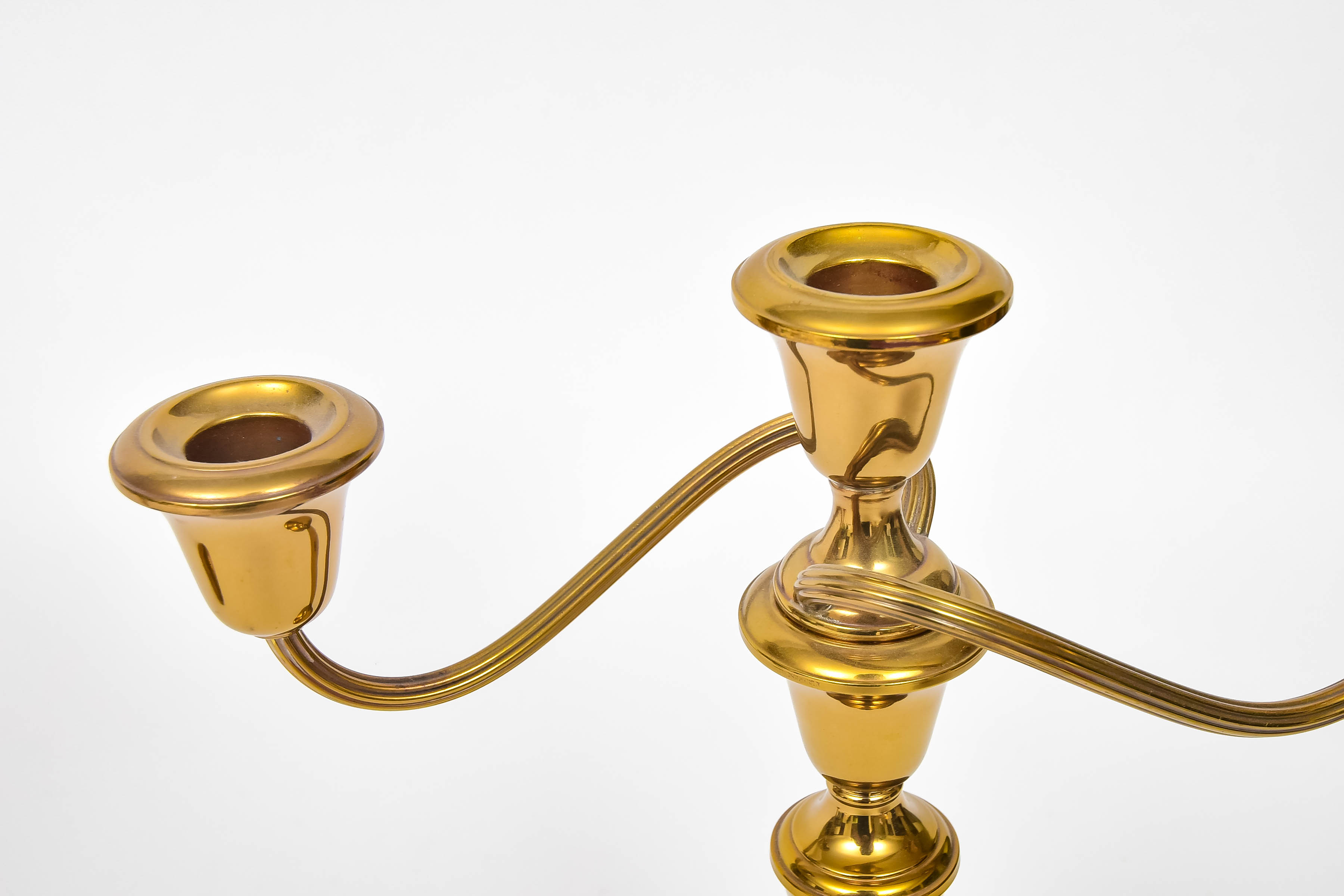 Gorham Brass Compote and Candleabras