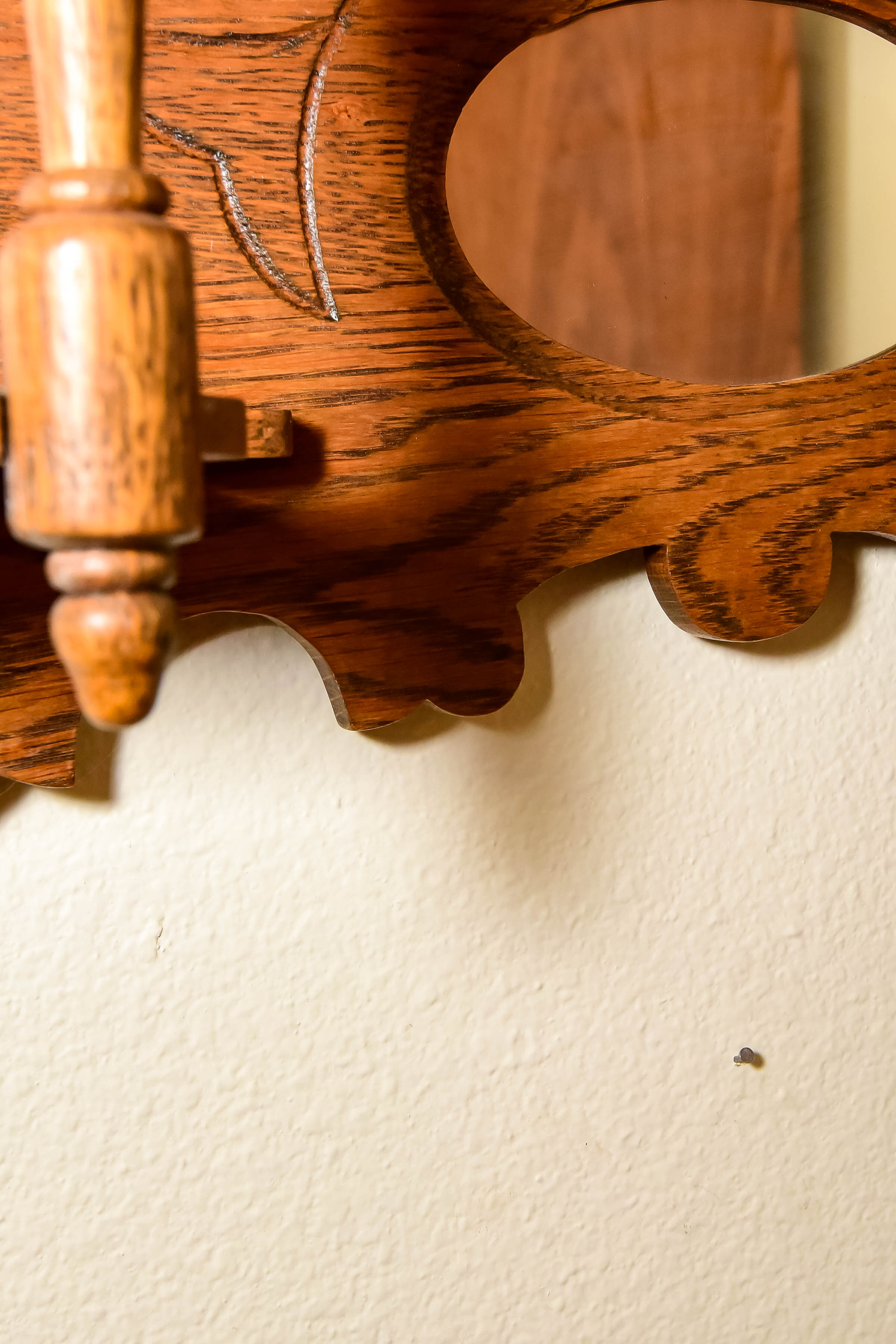 Antique Wood Wall Shelf