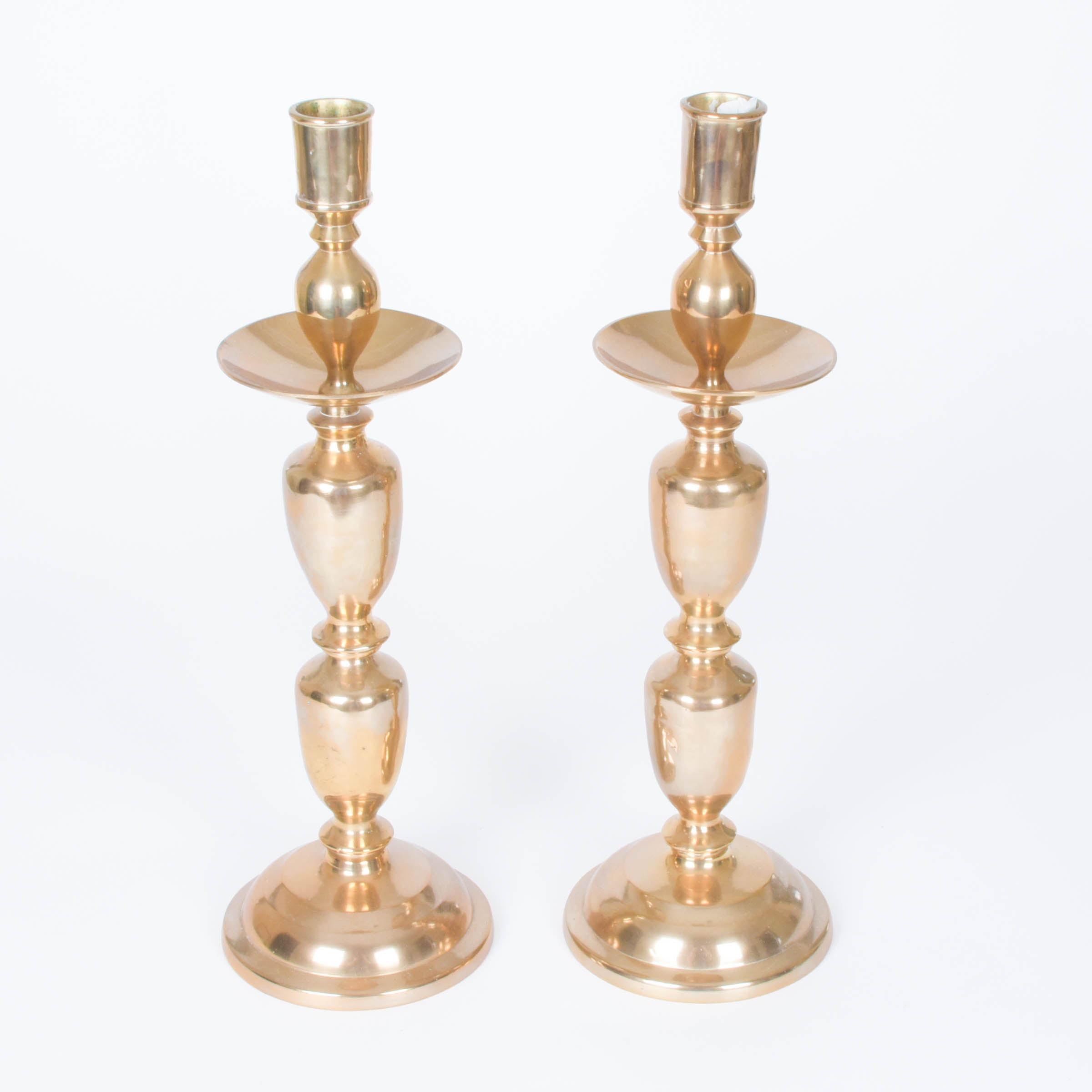 Pair of Brass Candle Holders