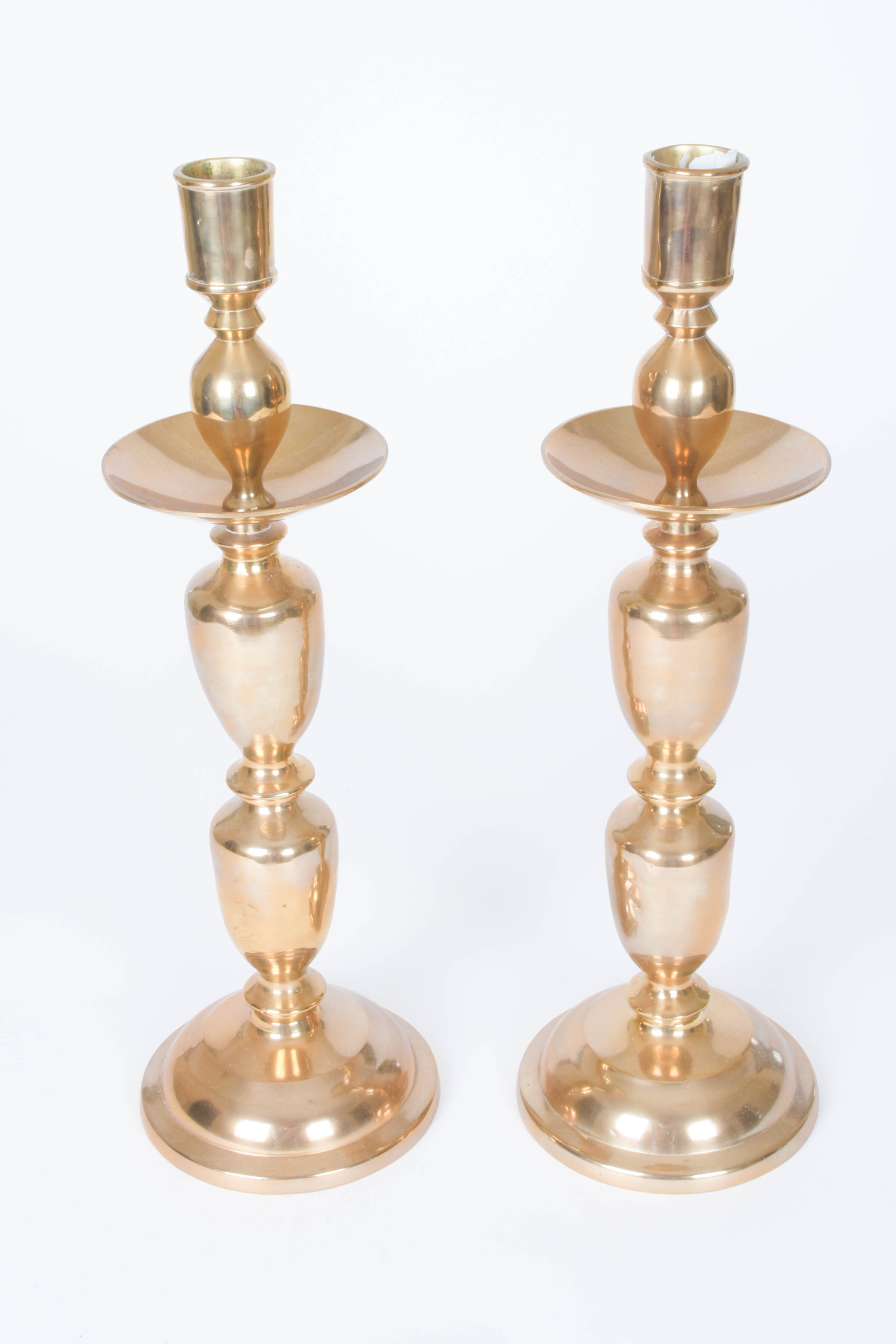Pair of Brass Candle Holders