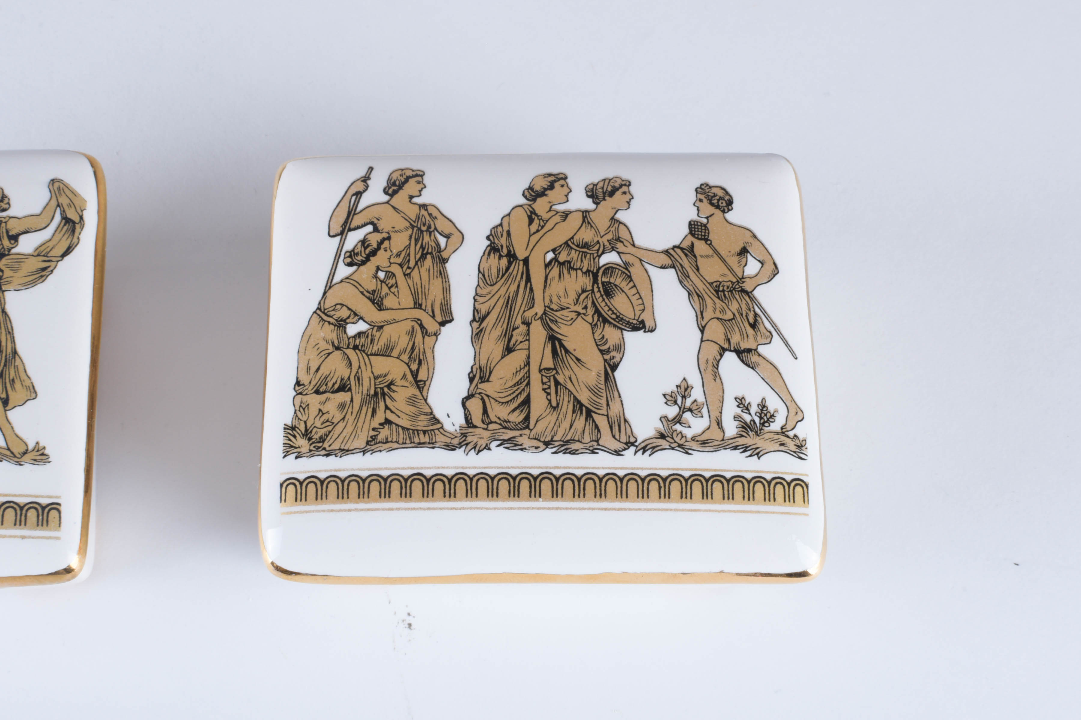 Greek Themed Urn and Boxes