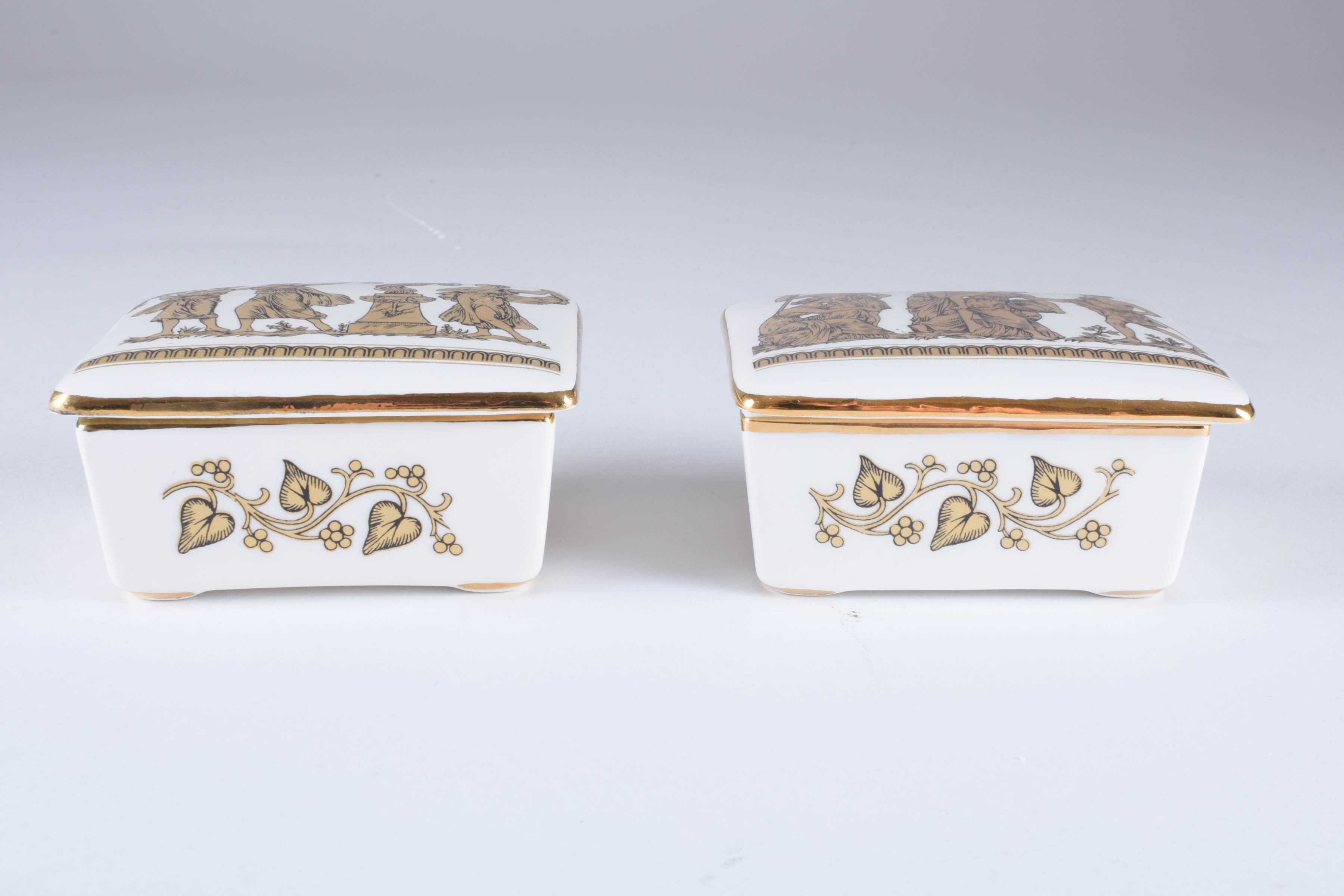 Greek Themed Urn and Boxes