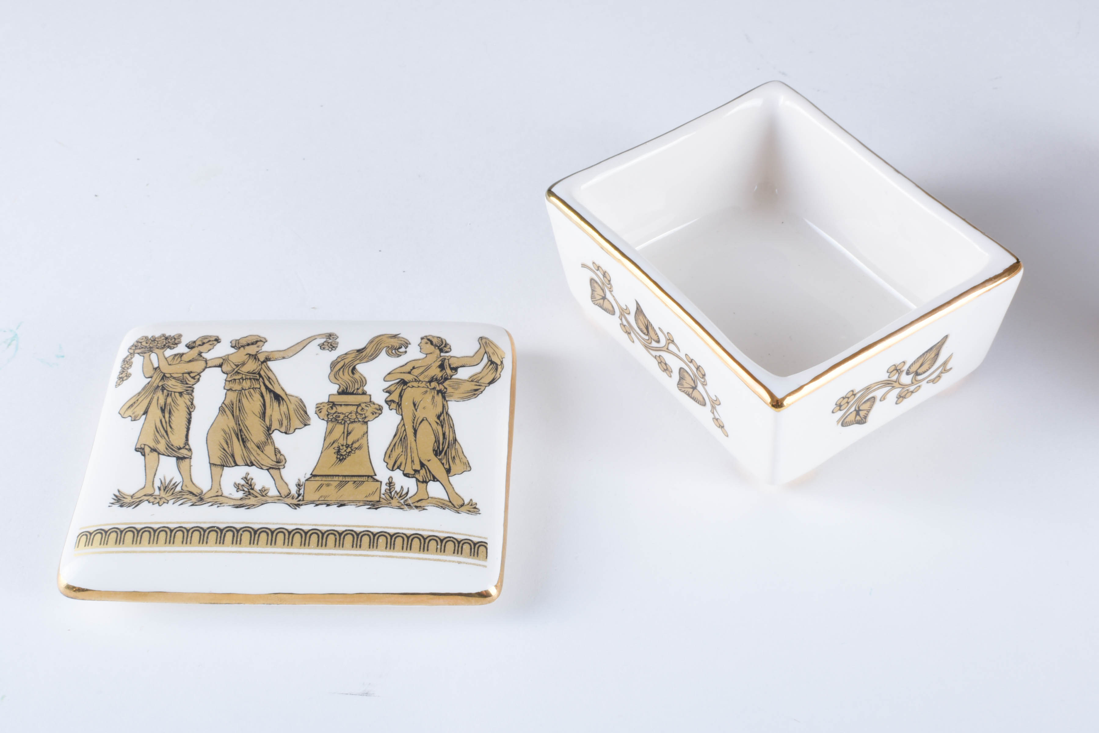 Greek Themed Urn and Boxes