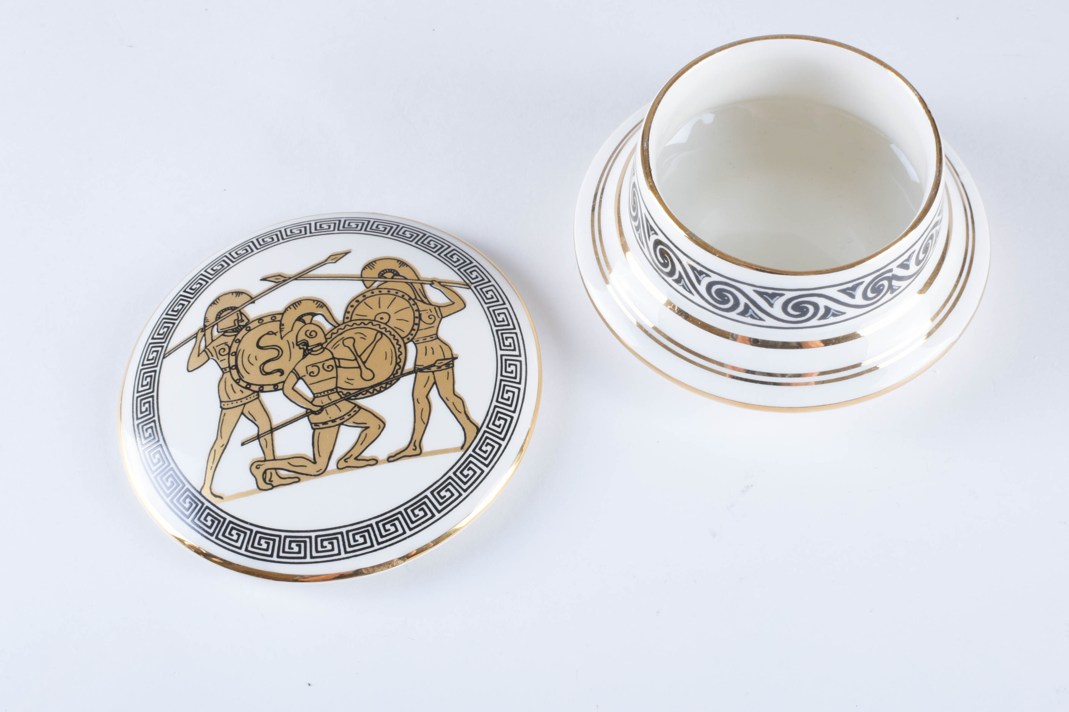 Greek Themed Urn and Boxes